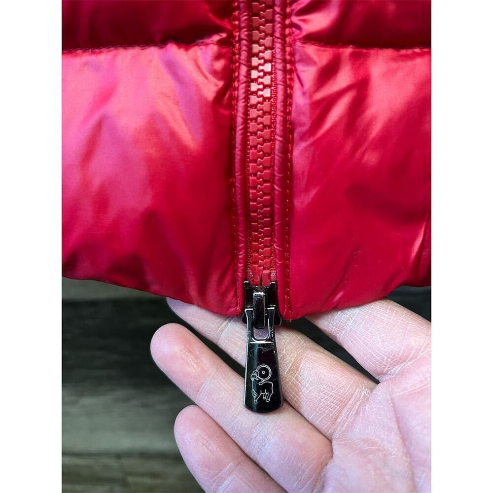 Happy Goat Lucky Women's Red Down Puffer Jacket Size S Winter Casual - Picture 3 of 16